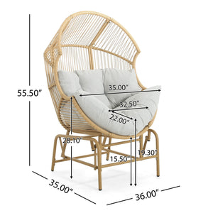 Palos Outdoor Wicker Glider Chair