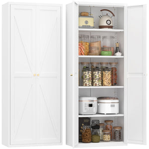 Adjustable 2 Door Storage Cabinet With Adjustable Shelves