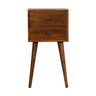 Mini 2 Drawer Nightstand