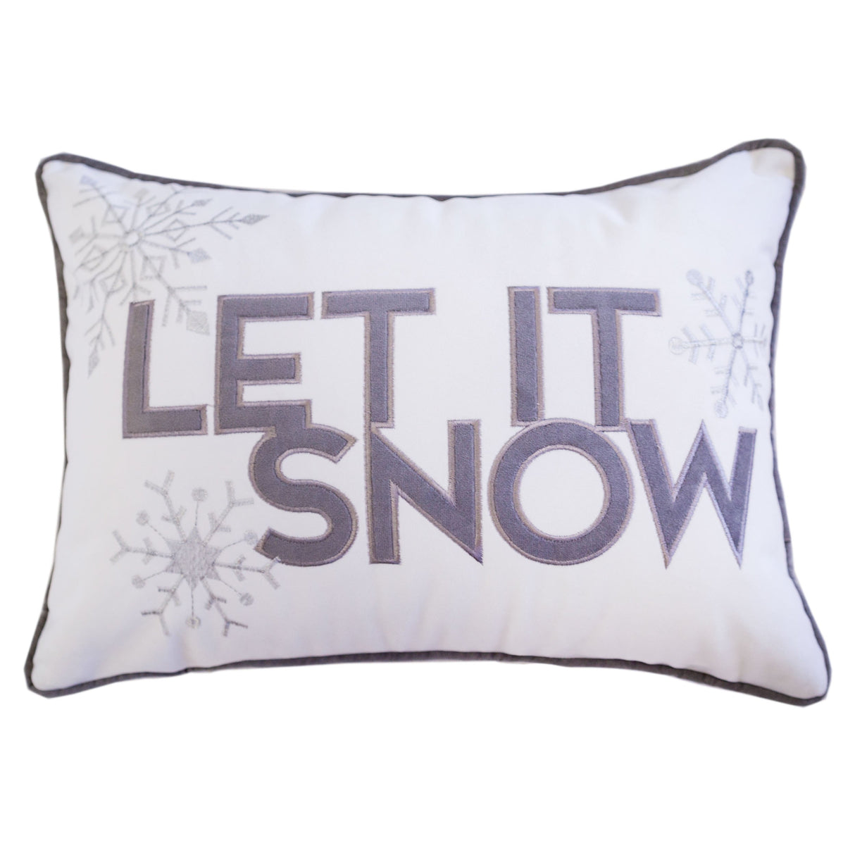 Nneka Let It Snow Lumbar Pillow