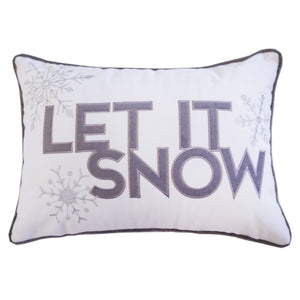 Nneka Let It Snow Lumbar Pillow