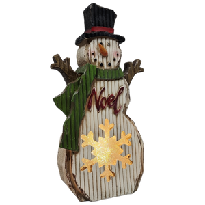 Lightup Snowman Figurine -