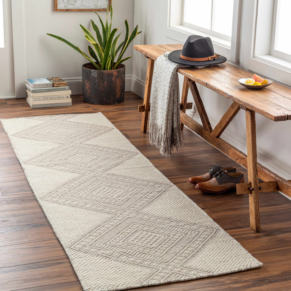 Aanislag Cream Wool Runner - Clearance