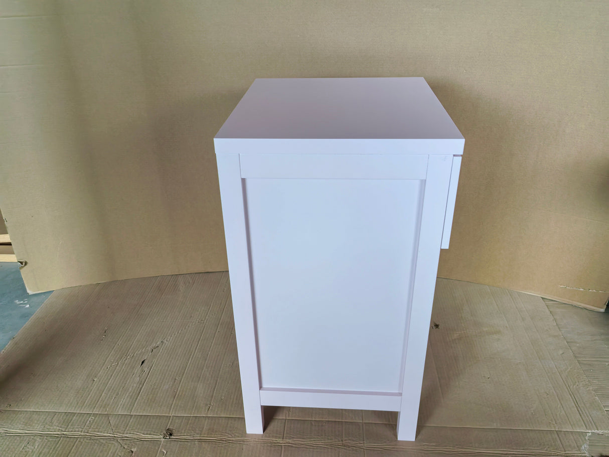 Modern Nightstand with Drawer and Open Shelf