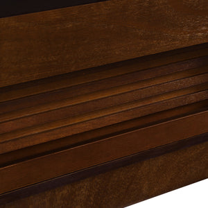 Modern Rectangle Coffee Table with 4 Drawers and 2 Display Shelves