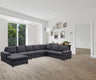 Hayden - 7 Seat Reversible Modular Sectional Sofa Chaise