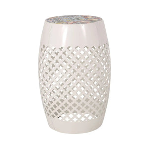 Roswell - Outdoor Side Table with Mosaic Tile Top