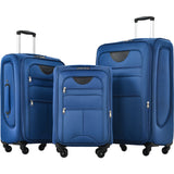 Softside expandable 3-piece luggage set with spinner wheels