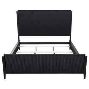 Brookmead Wood California King Panel Bed Black