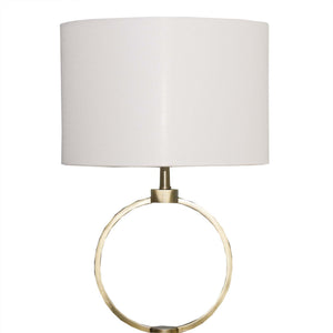 Nordic Home Creative Bedroom Table Lamp with Grid Metal Circular Design