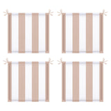 4pcs outdoor patio seat cushion replacement seat cushion with ties, 15' x 15' patio chair pads for  gardens, patios, and dining rooms