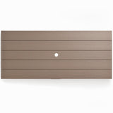 7-Piece HDPE Outdoor Dining Set for 6 – Antique Dark Oak