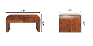 Darcy - Coffee Table, 2 Drawer - Chestnut