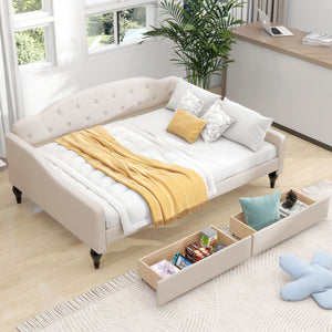Upholstered Tufted Daybed