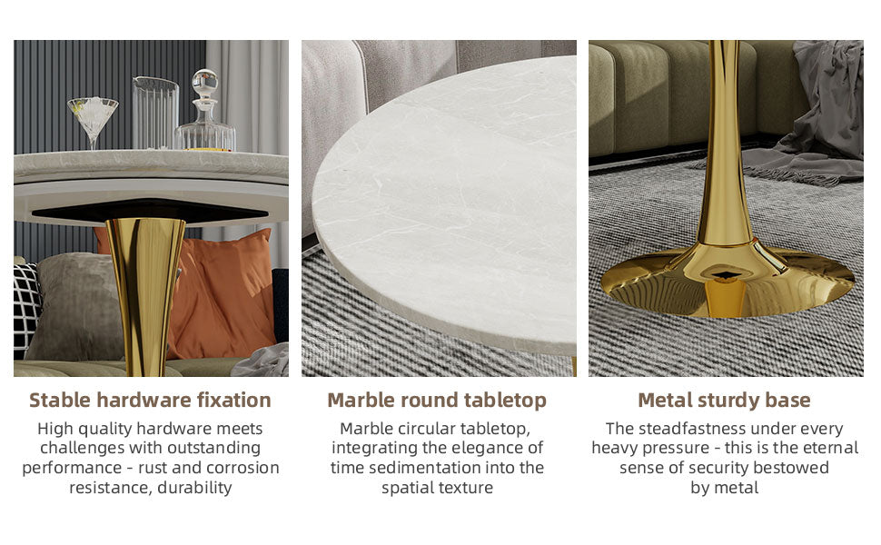 27.6-Inch Round Dining Table