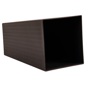 Tall Polypropylene Planter Set with Drainage - Brown or Black
