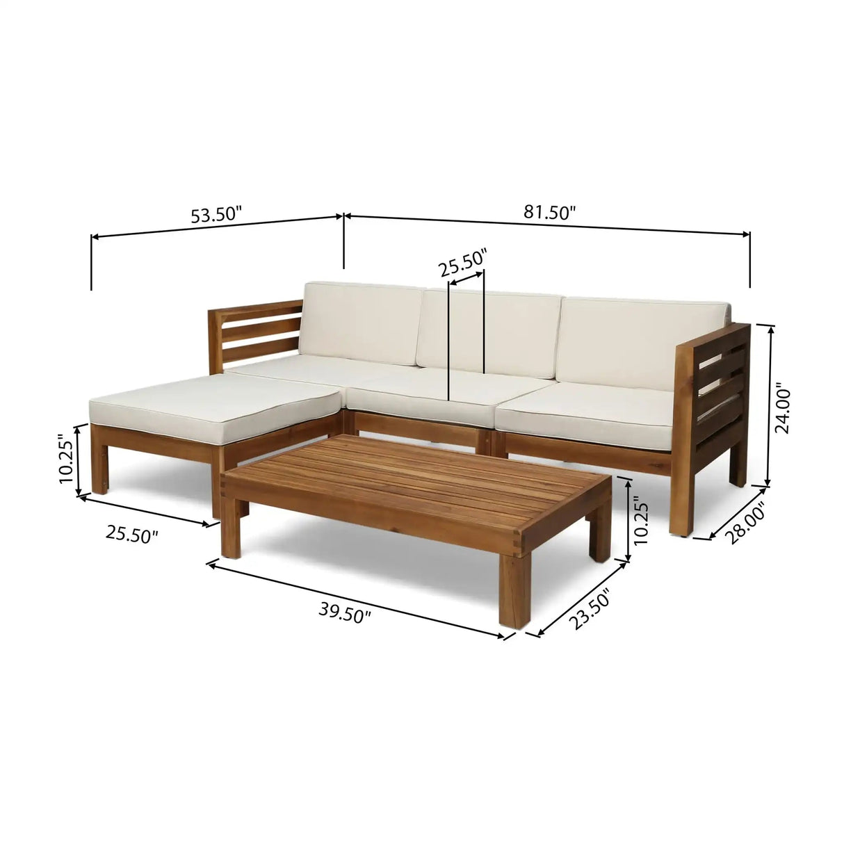 Cambridge - L Shape Sofa Set