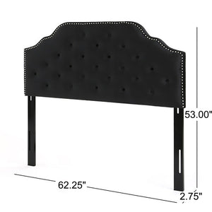 Charismatic - Size Headboard With Button Tufting And Nailhead Trim