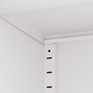 Kitchen Pantry Cabinet With Doors, Heavy-Duty Freestanding Storage Organizer With 5 Adjustable Shelves, Tool Free Assembly - White