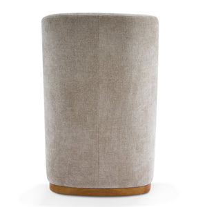 Indoor Dining Chair Set of 2 in Creamy Oatmeal Upholstered Fabric