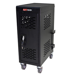 16 Bay Mobile School Charging Cart Station For book, Tablet And Laptop Computer With Power Strip Included