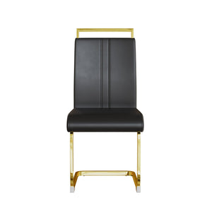 Side Dining Room Chair, Padded Seat High Back