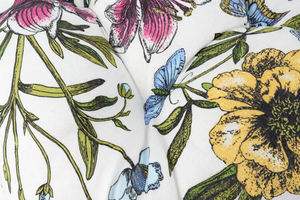 Outdoor Chair Cushions Set of 2, Botanical Floral