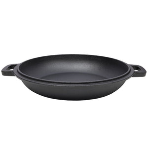 Pre-Seasoned Cast Dutch Oven 2 In 1 With Dual Handles And Covers, 5 Quart - Black