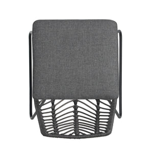 DEJA Chair 2PCS with 2 Cushions, Gray