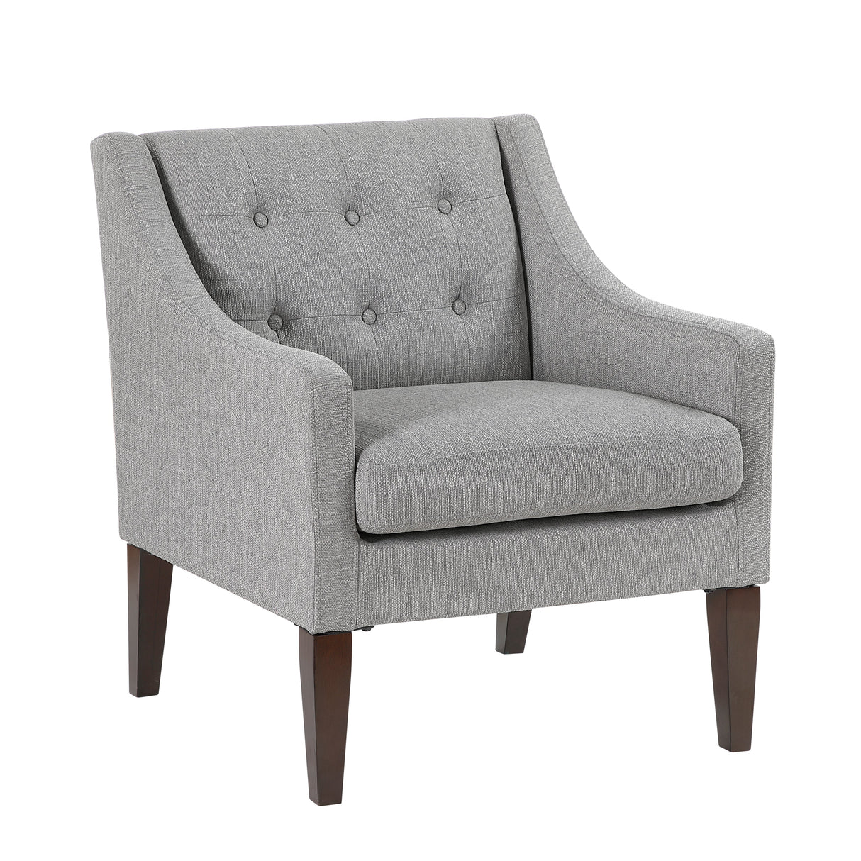 Contemporary Button Tufted Accent Chair