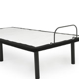 Model H Adjustable Base Full Size Metal Bed Frame Grey