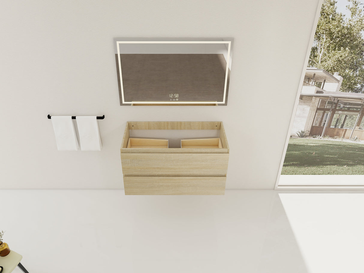 36" Wall-Mounted Bathroom Vanity Cabinet