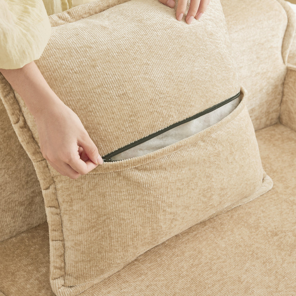 Streamlined Design Modular 2 Seat L Shape Sectional Sofa