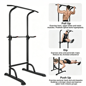 Sport Power Tower Workout Dip Station Pull Up Bar