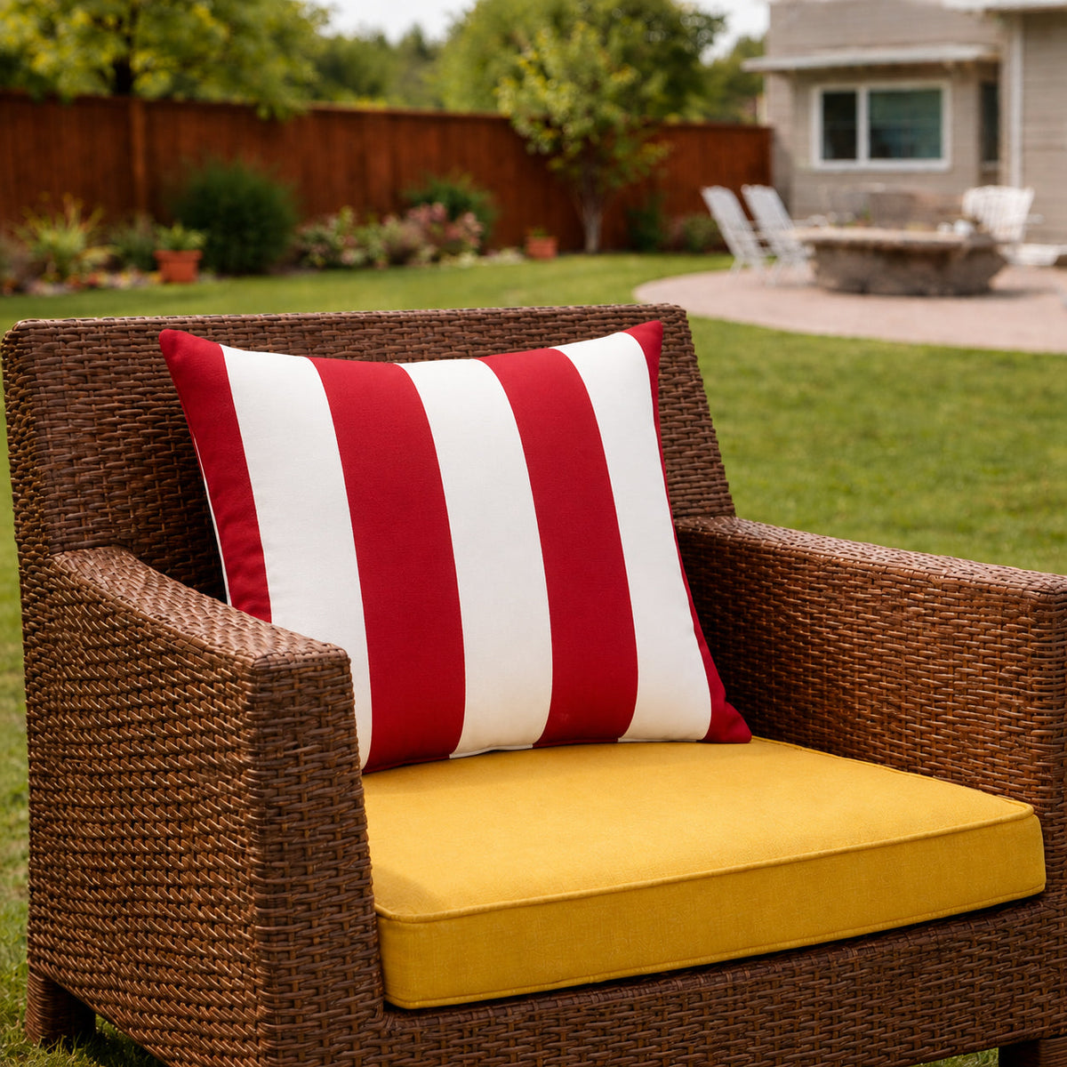 4 Pack Outdoor Lumbar Pillow Covers – Water-Repellent & Fade Resistant