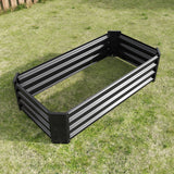 Metal Raised Garden Bed, 4×2×1ft Rectangle Planter
