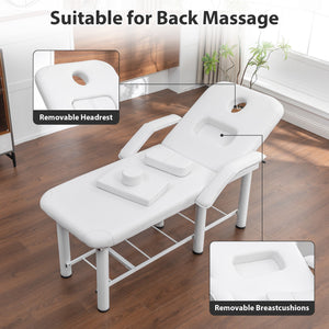 Professional Beauty Bed with Removable Headrest