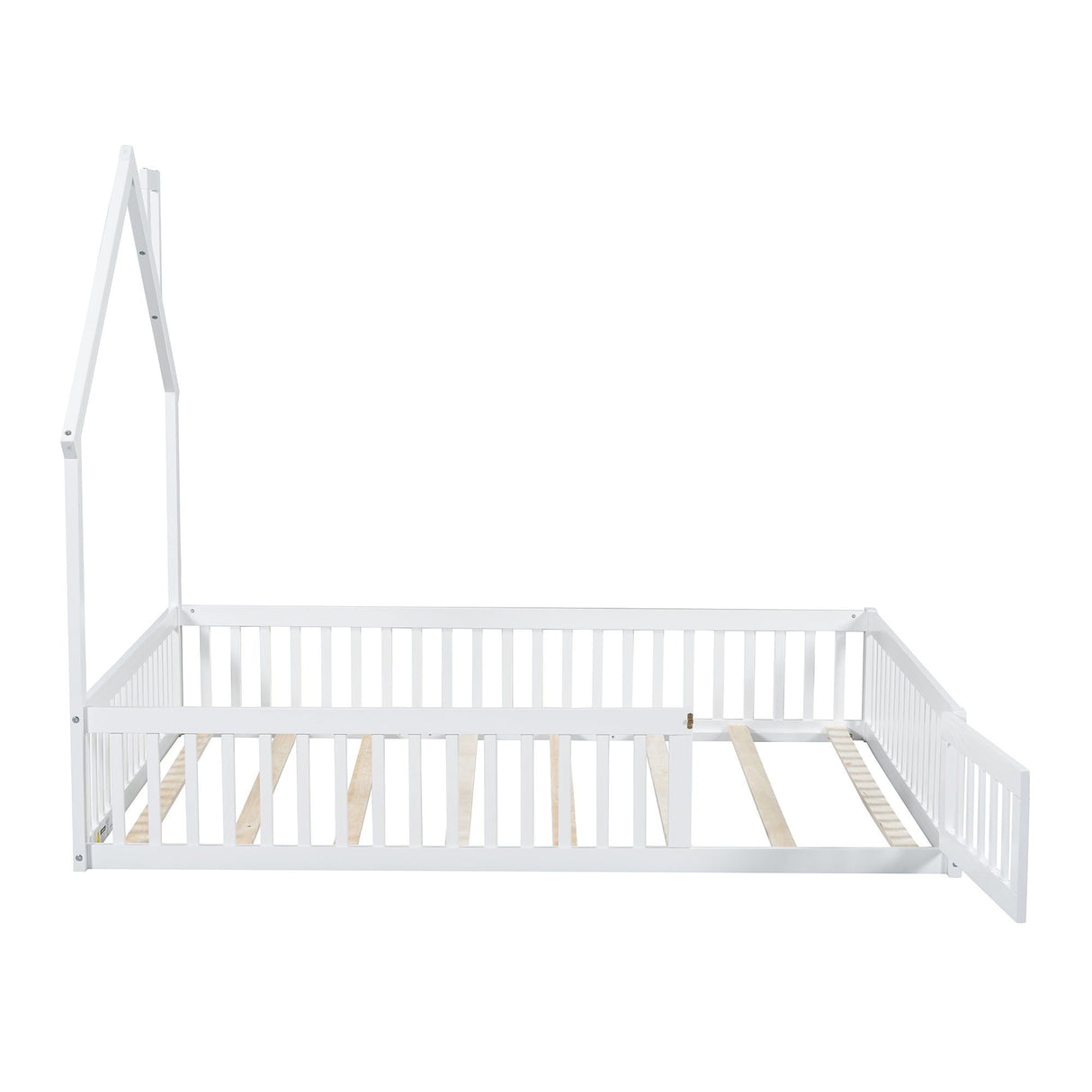 House Platform Bed With Guardrail