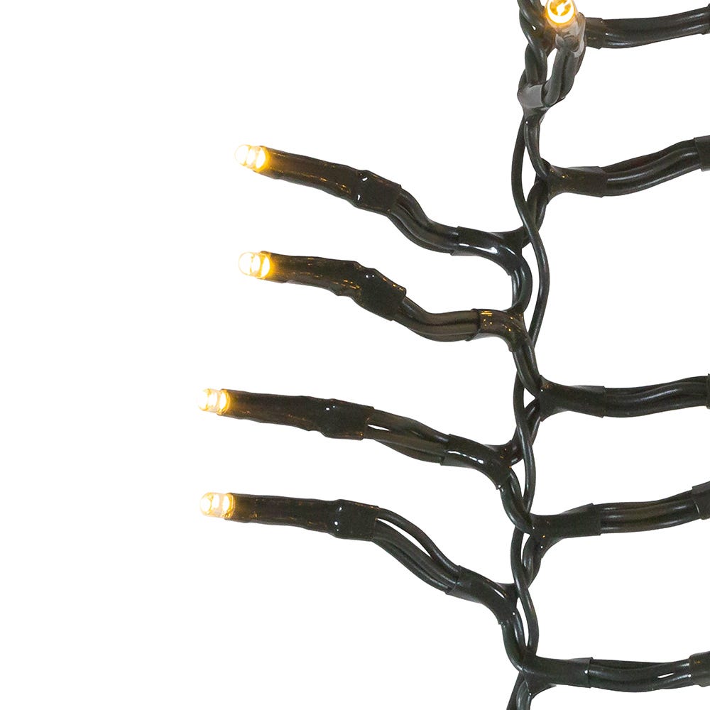 480-Light Fairy Warm White LED Connectable Cluster Garland