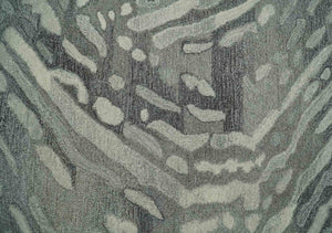 Abstract Modern Hand Tufted 2x3, 3x5, 5x8, 6x9, 8x10 and 9x12 Woolen Beige, Silver and Gray Area Rug | MIR3