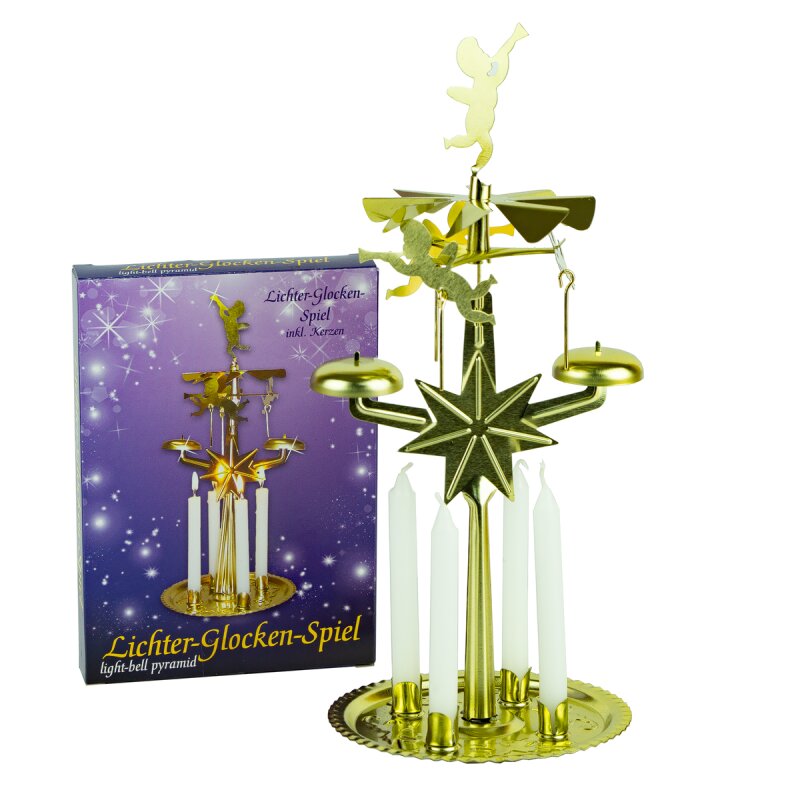 Angel Chimes With 4 Candles