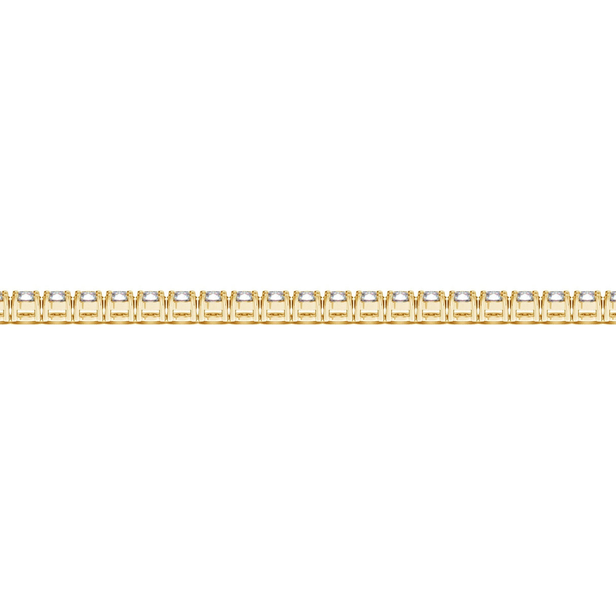Lab Grown Round Diamond Tennis Bracelet in 14k Yellow Gold (4 cctw F/G  VS2/SI1)