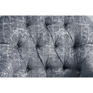 Gaura - Chair With Pillow - Dark Gray Velvet