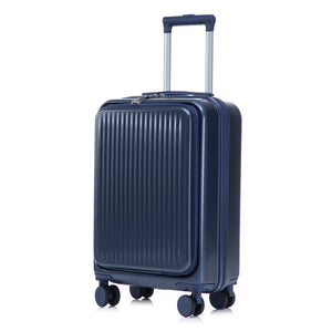 14'/20' 2-Piece ABS Spinner Wheel Luggage Set with Combination Lock