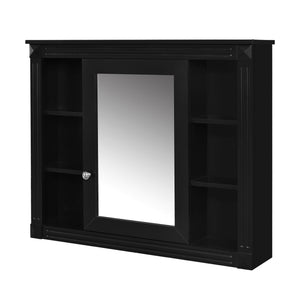 Bathroom Vanity With Top Sink, Mirror Cabinet, 2 Soft Closing Doors & 2 Drawers