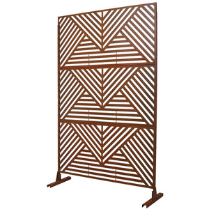 Freestanding Outdoor & Indoor Freestanding Metal Privacy Screen