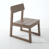 7-Piece HDPE Outdoor Dining Set for 6 – Antique Dark Oak