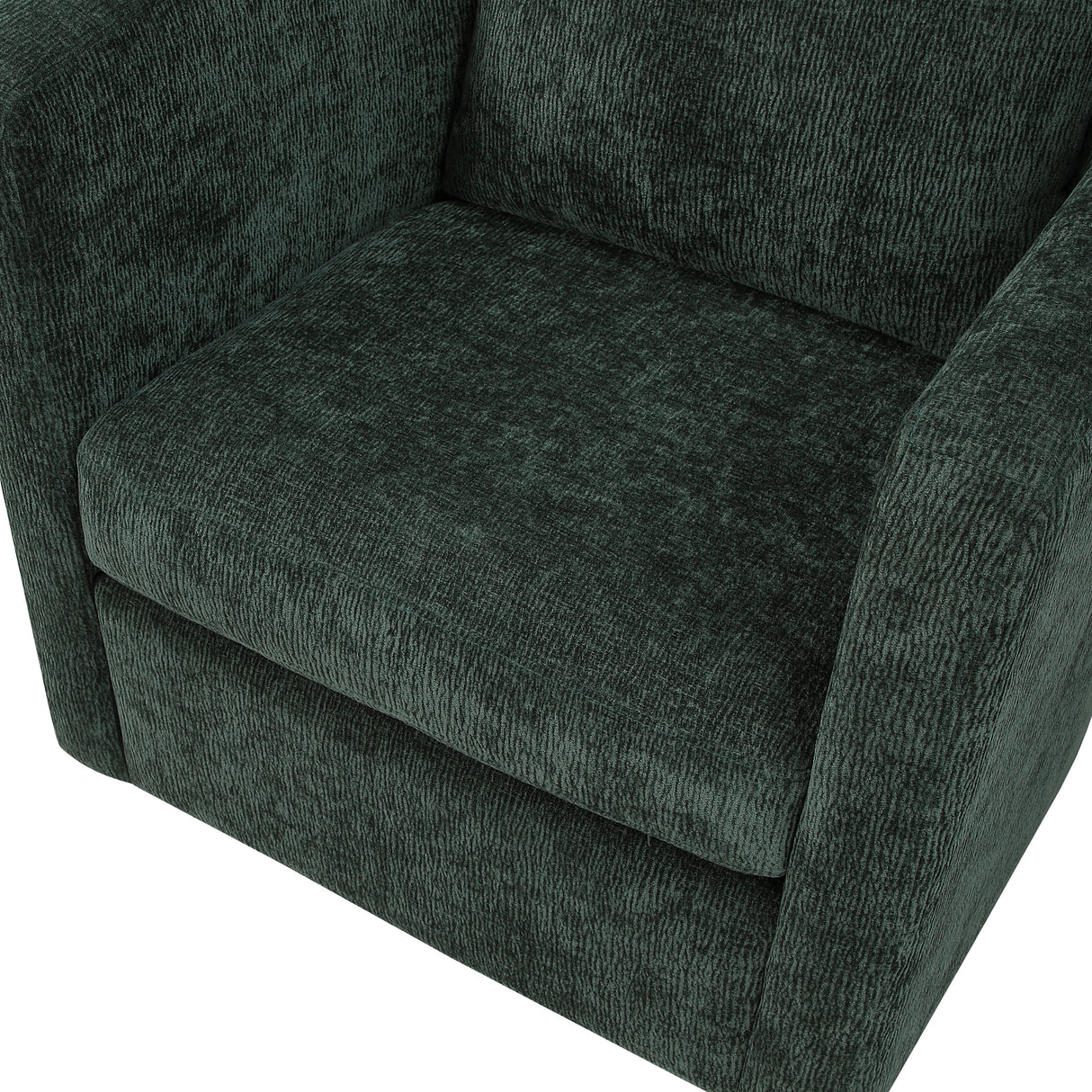 Sutton Light Grey Performance Fabric Swivel Barrel Chair