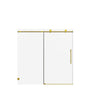 Frameless Single Sliding Soft Close Shower Doors, 5/16" Sgcc Tempered Glass