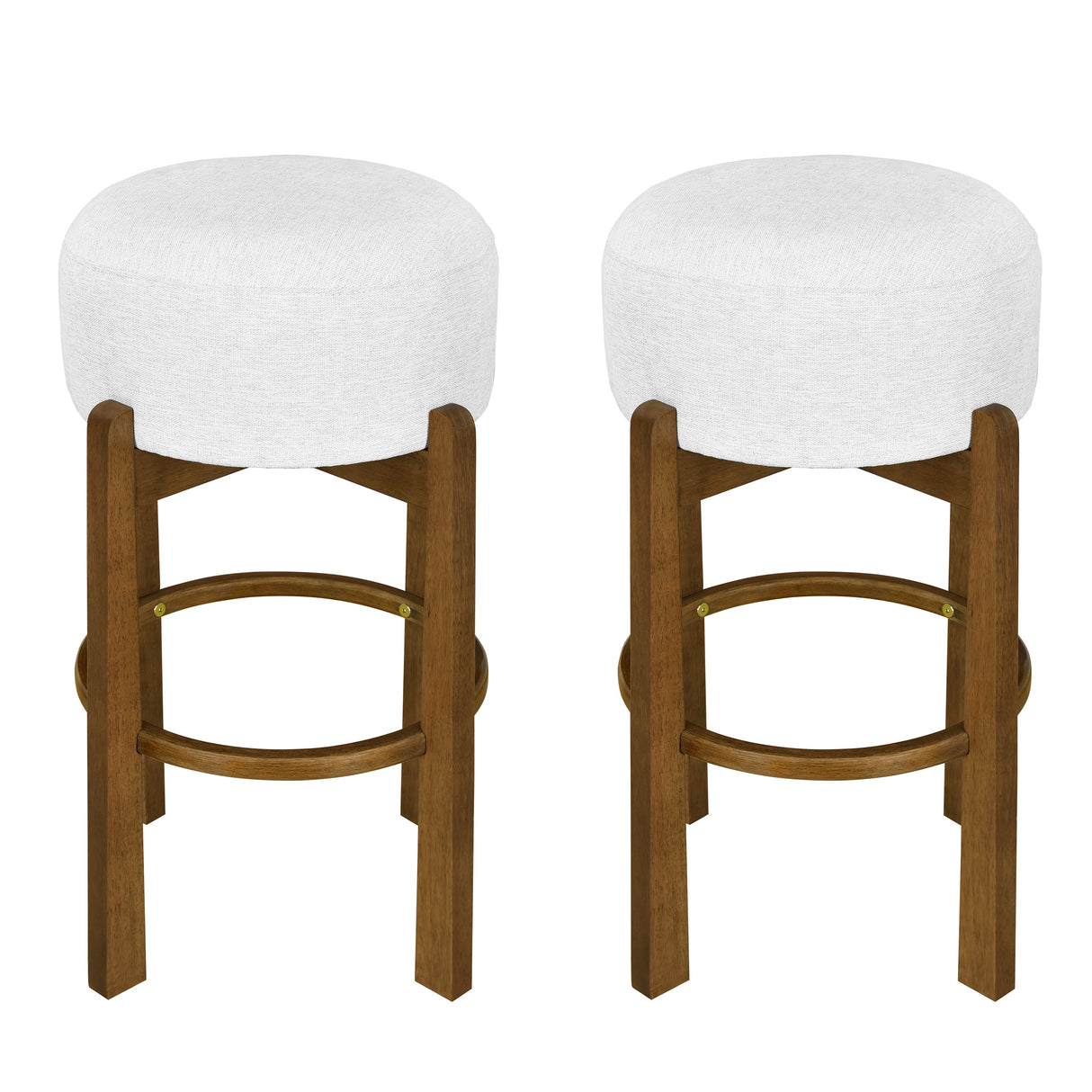 Vera Indoor Wooden Upholstered Barstool - Dark